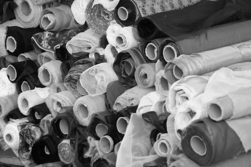 Textile Rolls in Monochrome